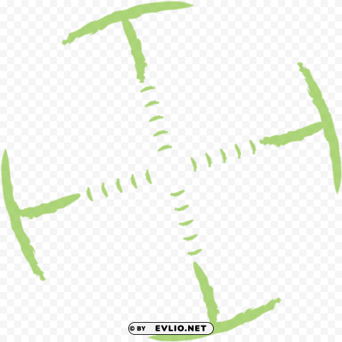 green sniper crosshairs PNG Graphic with Transparent Isolation