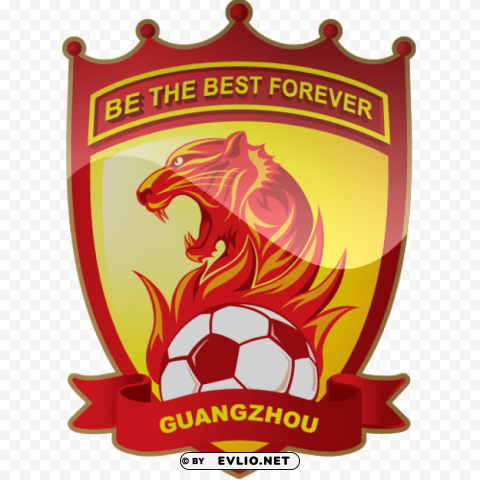 guangzhou evergrande taobao football logo Isolated Subject with Clear Transparent PNG