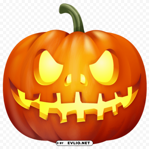 halloween pumpkin Isolated Item on Clear Background PNG clipart png photo - 89515cca