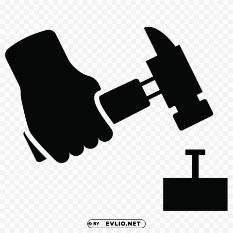 hammer nail icon Free PNG images with alpha channel set