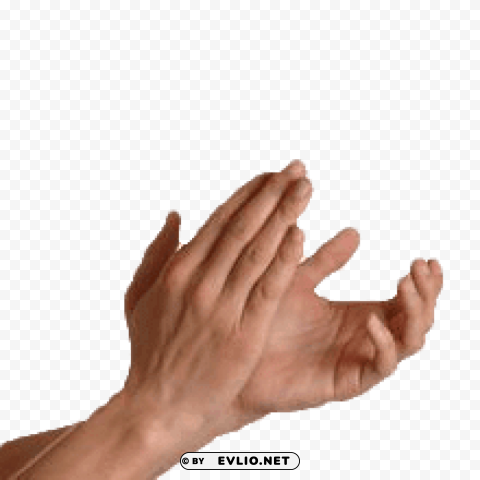 hands clapping transpa Transparent Background Isolated PNG Item