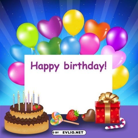 happy birthdaywith cake and balloons Transparent PNG graphics bulk assortment