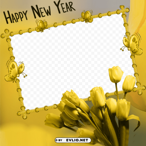 Happy New Year Frame Online PNG Without Background