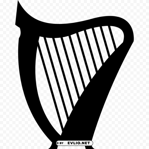 harp PNG with transparent overlay