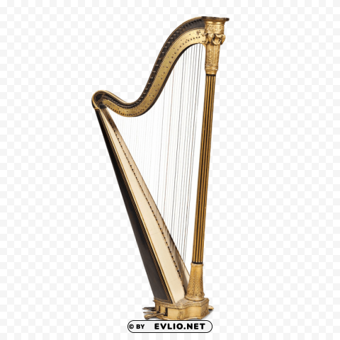 harp Transparent PNG Isolated Graphic Detail