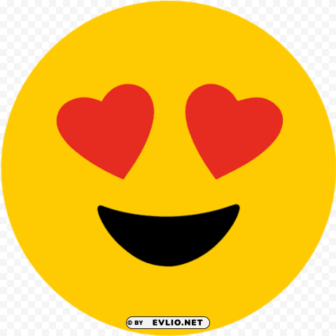 heart eyes emoji Isolated PNG Item in HighResolution PNG transparent with Clear Background ID d2bdc35c