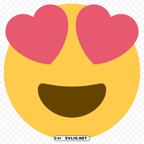 heart eyes emoji smiling face Transparent PNG graphics variety