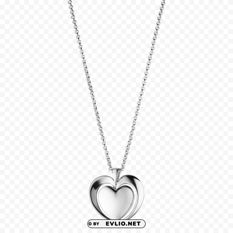 heart necklace PNG format with no background png - Free PNG Images ID e0038199