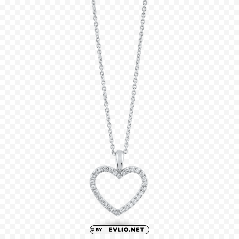 heart necklace PNG graphics with clear alpha channel selection