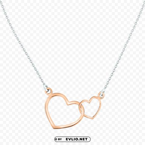 heart necklace image PNG Graphic with Transparency Isolation