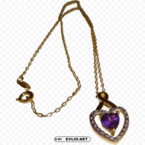 heart necklace pic PNG for design