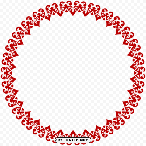 heart round border frame PNG images with clear alpha channel