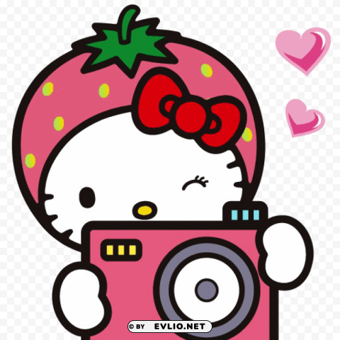 hello kitty photo camera PNG graphics with alpha transparency broad collection
