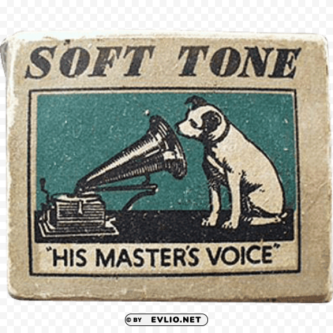his master's voice needle box Isolated Object on Clear Background PNG