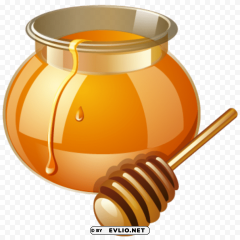 honey clip art PNG with no background for free PNG images with transparent backgrounds - Image ID e5173f3d