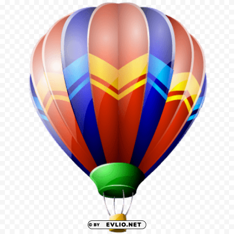 Hot Air Balloon Drawing Isolated Element In Clear Transparent PNG