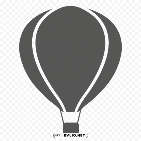 hot air balloon simple Isolated Element in HighResolution Transparent PNG