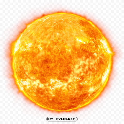 Hot Sun PNG Graphic With Clear Isolation