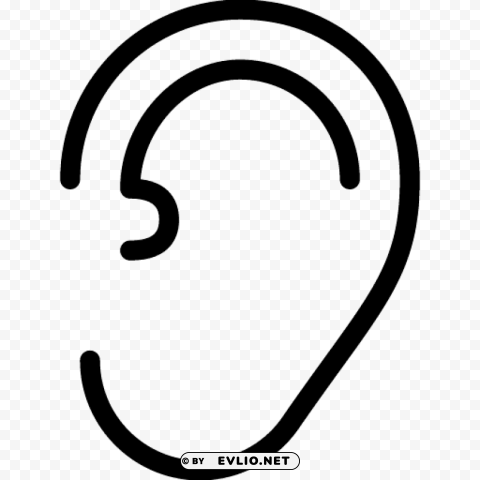 human ear Transparent PNG Isolated Element