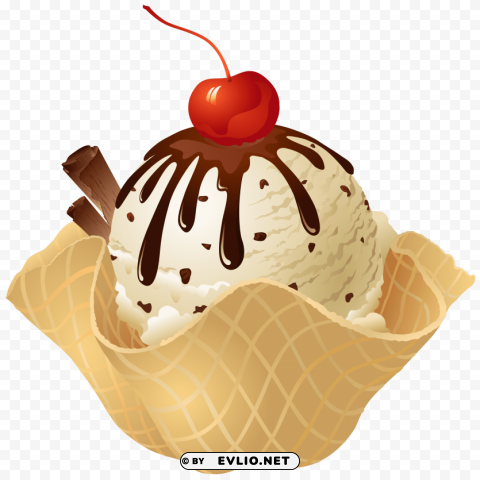 ice cream Isolated Design on Clear Transparent PNG clipart png photo - 6fad75f6