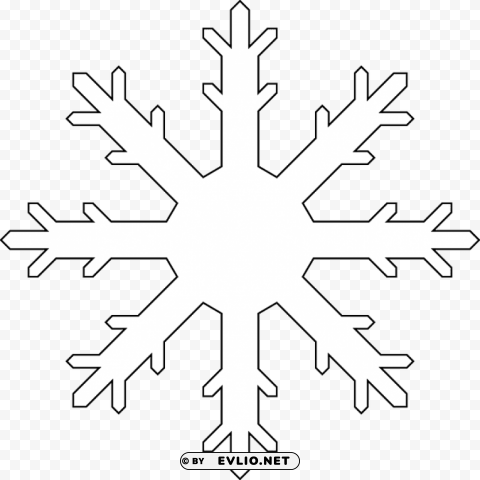 ice crystal illustration snowflake icon Transparent Background Isolated PNG Art