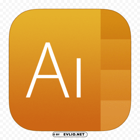 illustrator icon ios 7 PNG Isolated Object with Clear Transparency