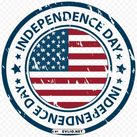independence day stamp PNG graphics with clear alpha channel selection