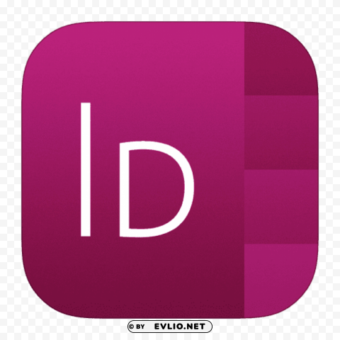 indesign icon ios 7 PNG Isolated Object with Clarity