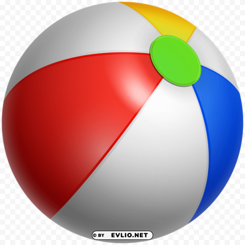inflatable beach ball Isolated Subject in Transparent PNG