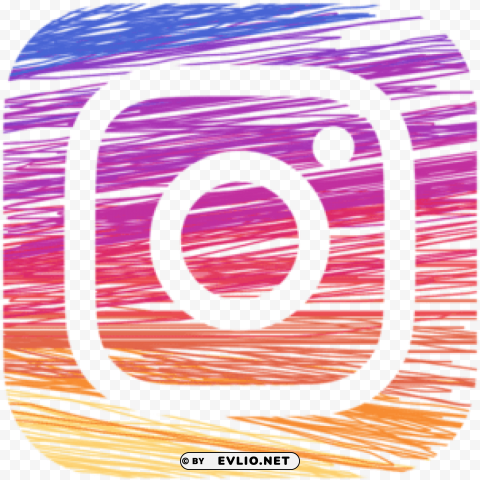 instagram logo draw PNG Image with Isolated Element