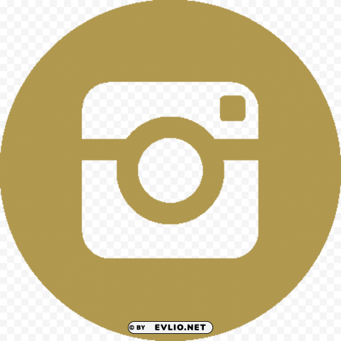 instagram logo gold vector PNG for overlays