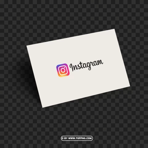 Instagram symbol for business cards PNG Isolated Subject with Transparency