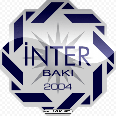 inter baku pik football logo Clear Background PNG with Isolation