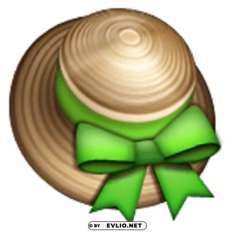 ios emoji womans hat Transparent PNG Isolated Subject