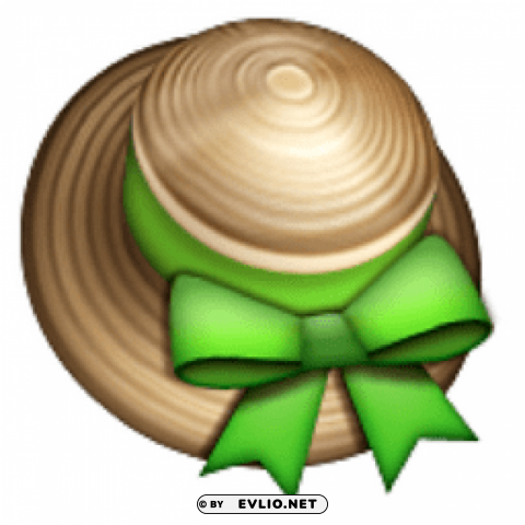 Ios Emoji Womans Hat Transparent PNG Isolated Subject