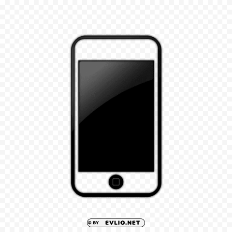 Transparent Background PNG of iphone black and white s Isolated Artwork in Transparent PNG - Image ID 0c2284d4