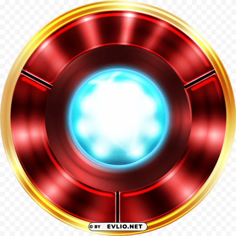 iron man arc reactor logo Clear Background PNG Isolated Graphic