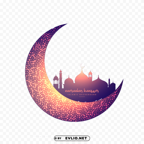 Islam Mosque Muslim Moon Ramadan Transparent Background Isolation in PNG Image