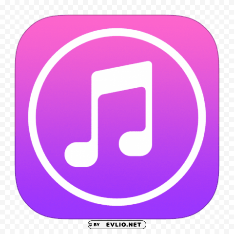 itunes store icon ios 7 PNG Isolated Illustration with Clear Background