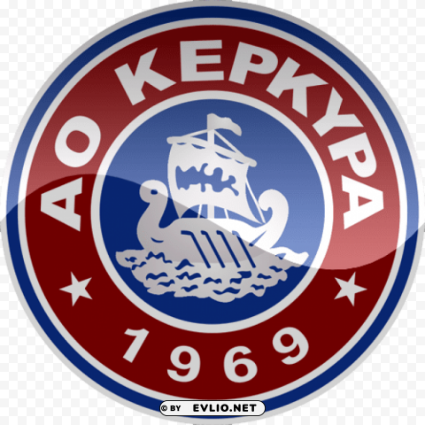 kerkyra logo Clean Background Isolated PNG Image