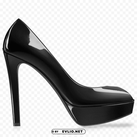 kheila black women shoe PNG Image Isolated with Clear Transparency