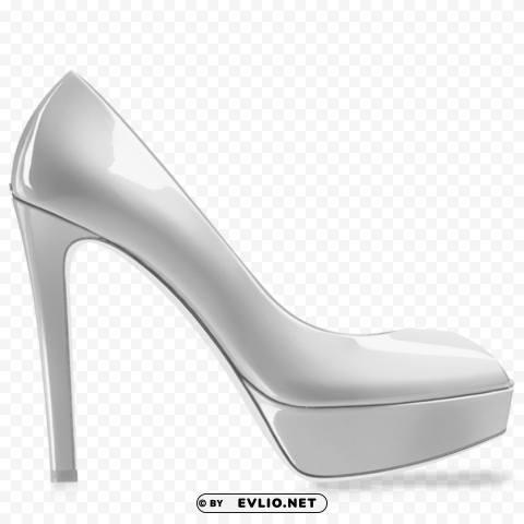 Kheila White Women Shoe PNG Image Isolated With Transparent Detail