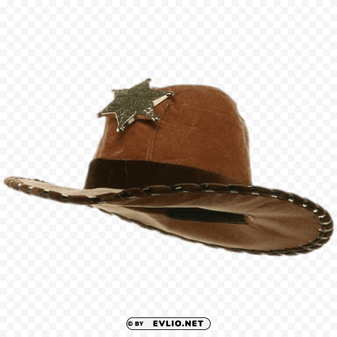 Kids Sheriffs Hat Isolated Graphic With Transparent Background PNG