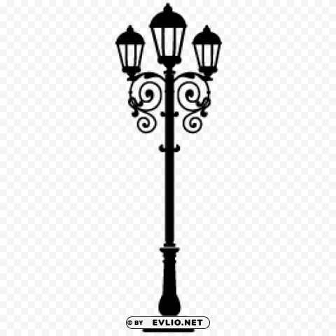 lamp post drawing PNG Graphic with Isolated Design