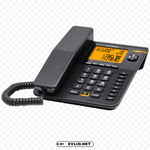 landline phone Isolated Element with Clear PNG Background