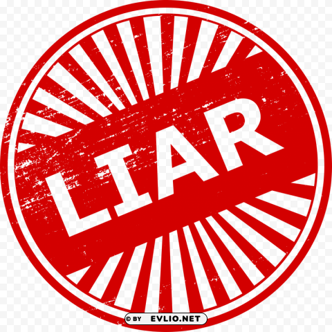 Liar Stamp PNG for free purposes