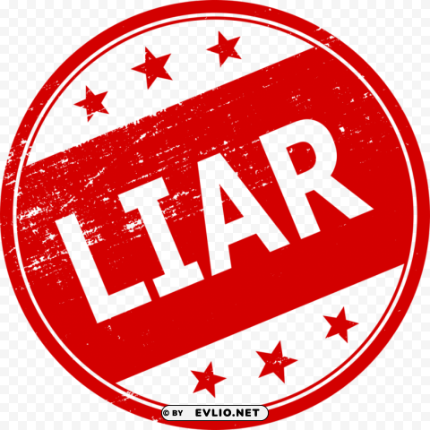 Liar Stamp PNG for online use