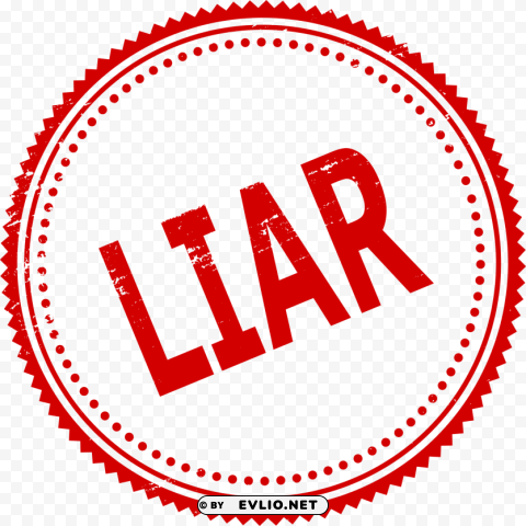 Liar Stamp PNG for personal use