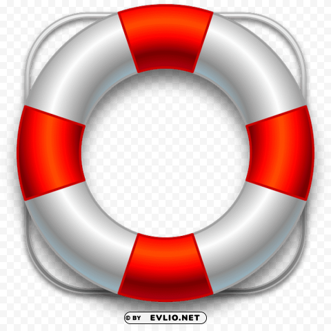 lifebuoy Transparent Background Isolated PNG Illustration