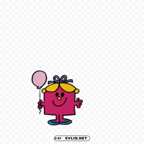 little miss birthday Transparent PNG Isolated Illustrative Element